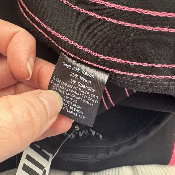 I Am Gia Pants‎ Womens Small pink Black Stripe Flare - Picture 13 of 13